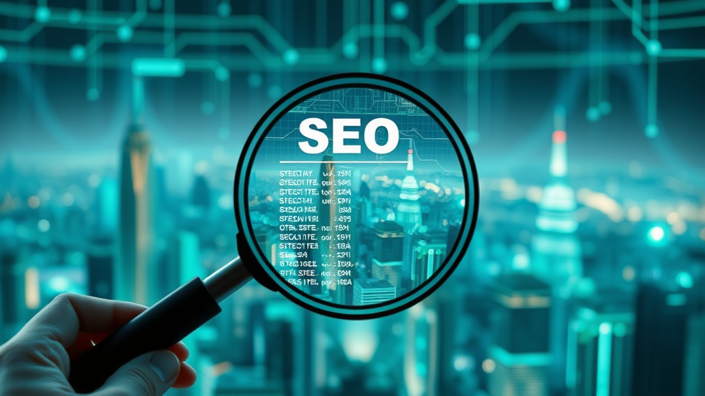abstract SEO concept highlighting business listing platform optimization