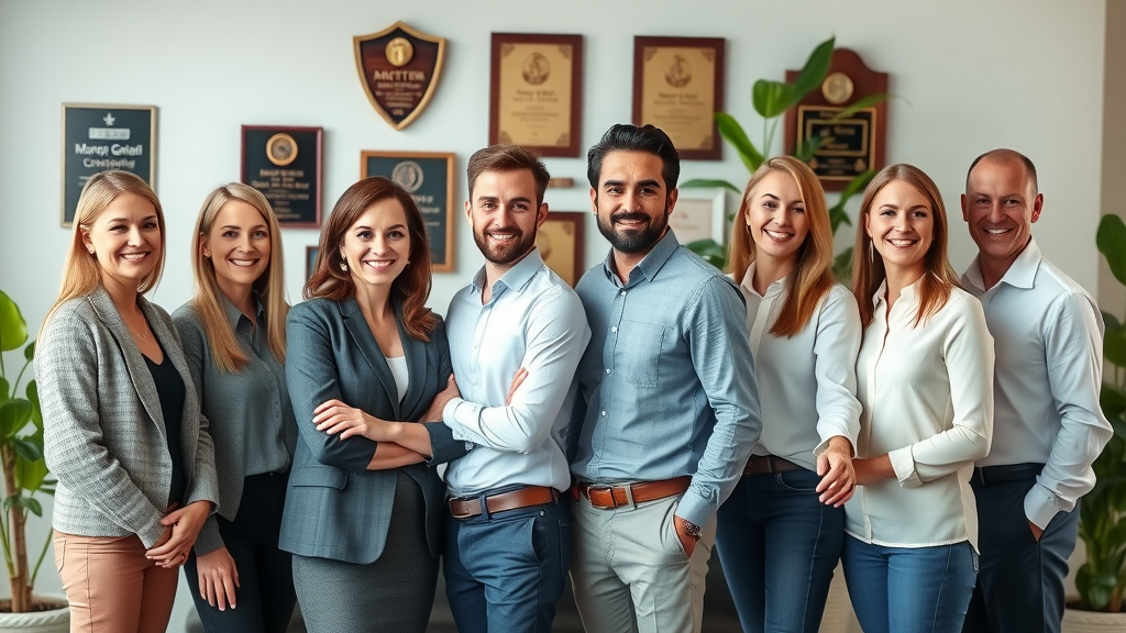 Dedicated award-winning mortgage advisors team with awards in office