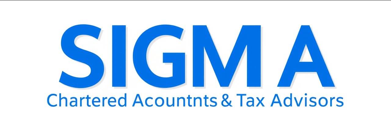 SIGMA chartered accountants for small businesses logo, clean professional design