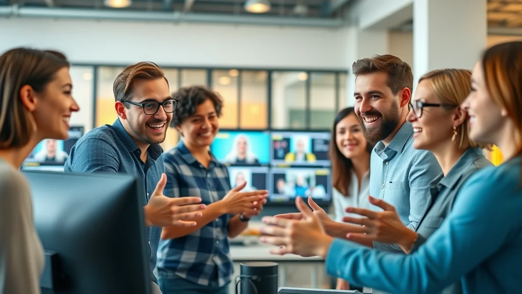 Creative team optimizing daily video content for video marketing agency brand awareness