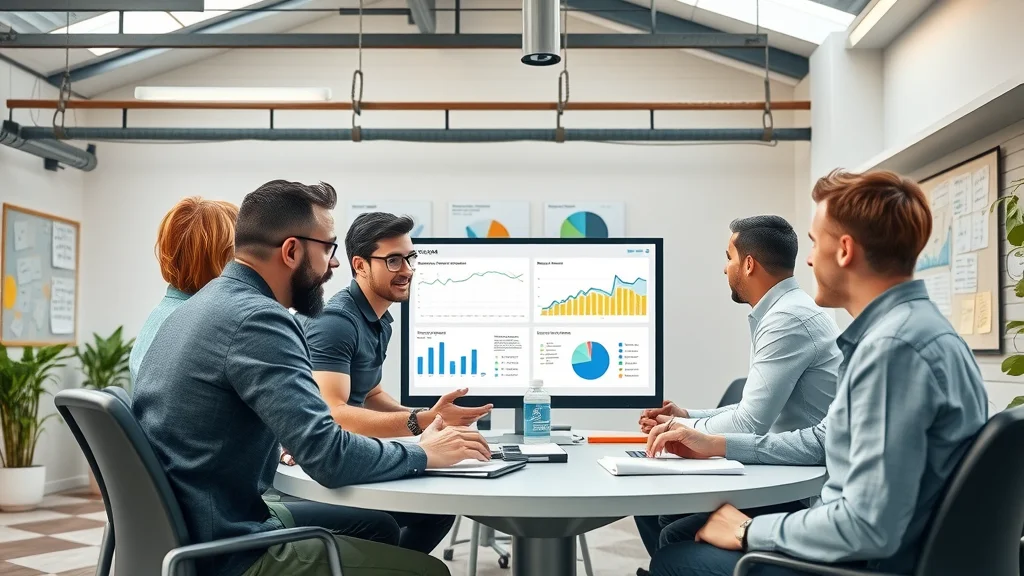 Modern marketing agency workspace with creative digital marketing team supporting promote greater london companies through listing in a business directory