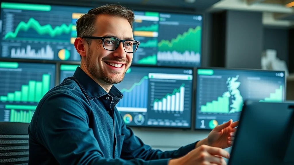 Engaging digital analytics dashboard showing UK business growth from directory advertising and business listings