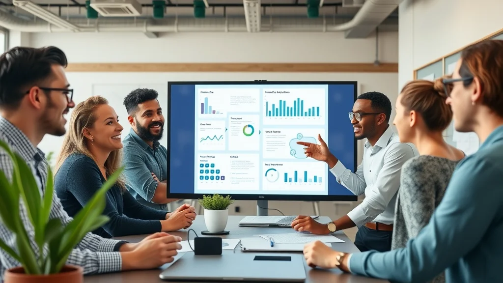 IT team working on chatbot survey deployment using bot builder for customer surveys, collaborative and dynamic environment