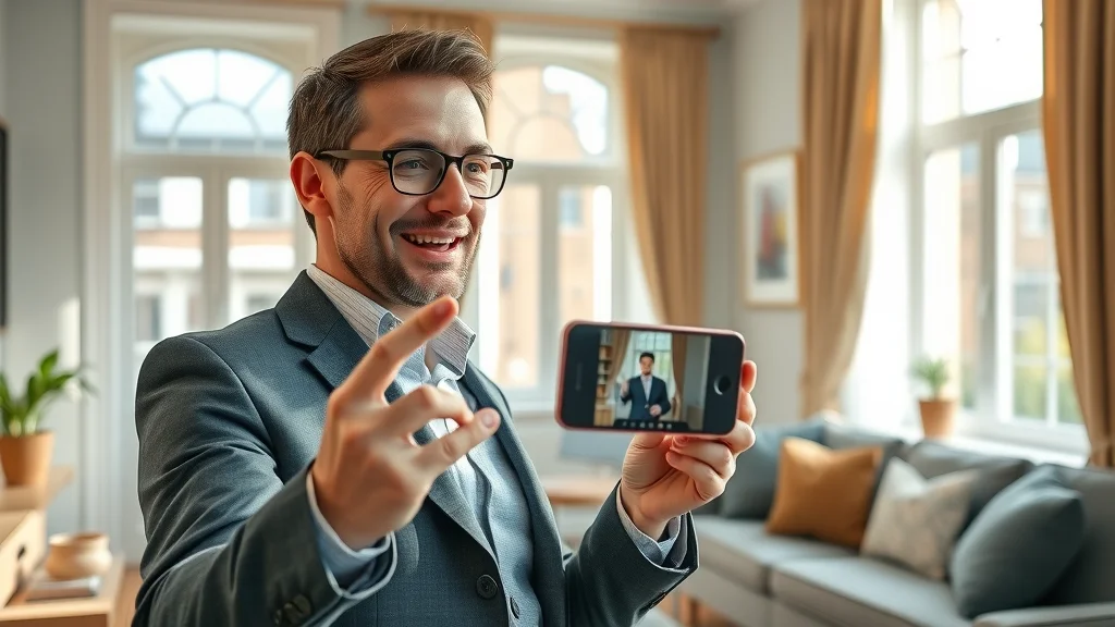 London estate agent creating social media video tours for property marketing