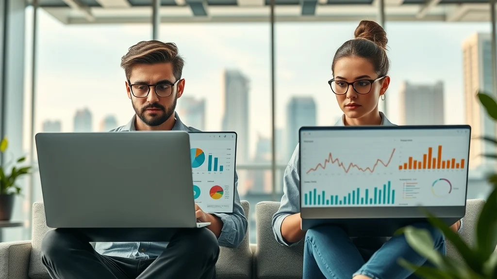 Comparison of paid website traffic to get more website visitors dashboards with organic SEO strategy analytics.