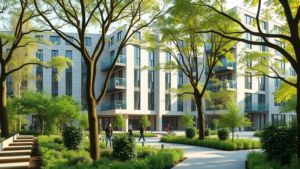 LEED-certified office complex surrounded by trees and bikeways, skanska uk