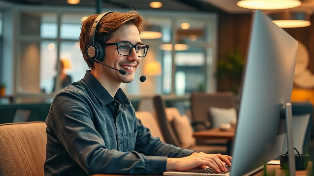 Customer support manager responding to online reviews to improve customer experience through reputation management software