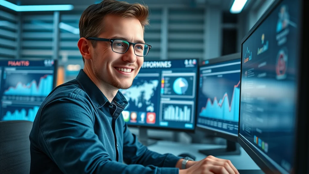 Digital marketer analyzing social media campaign performance for use articles, blogging and content for marketing business