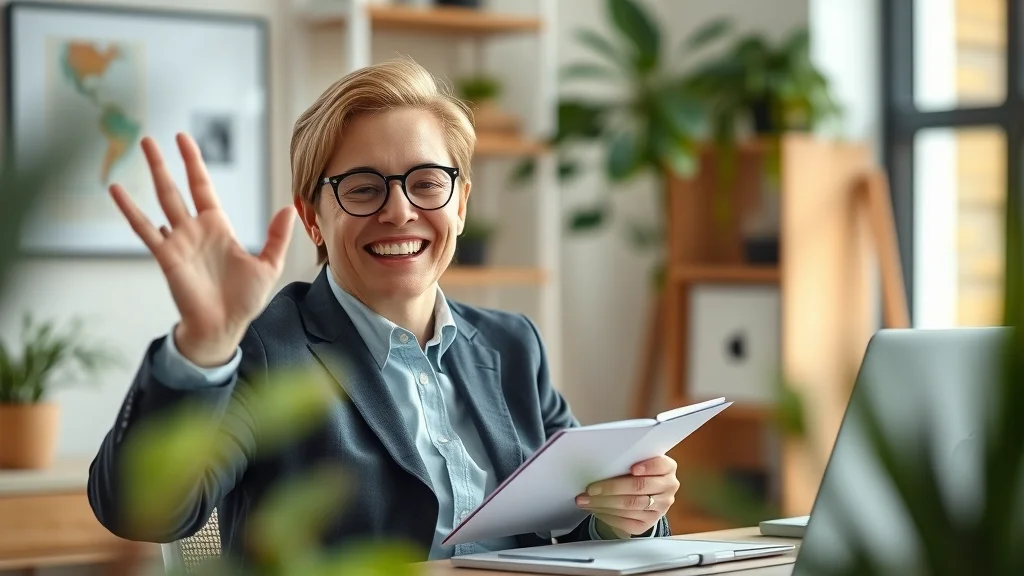 Dynamic recruiter on a video call with a candidate using recruitment apps and solutions for talent acquisition