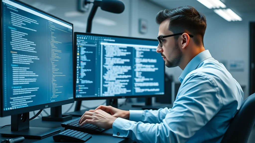IT specialist configuring recruitment app integration with existing recruiting software for a streamlined workflow