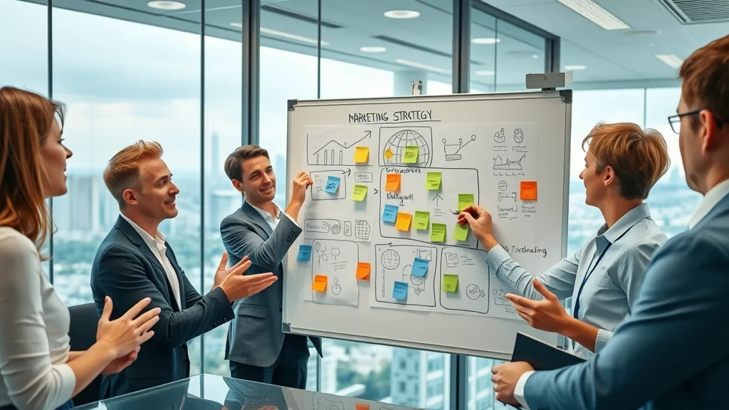 Creative marketing strategy brainstorming for use articles, blogging and content for marketing business
