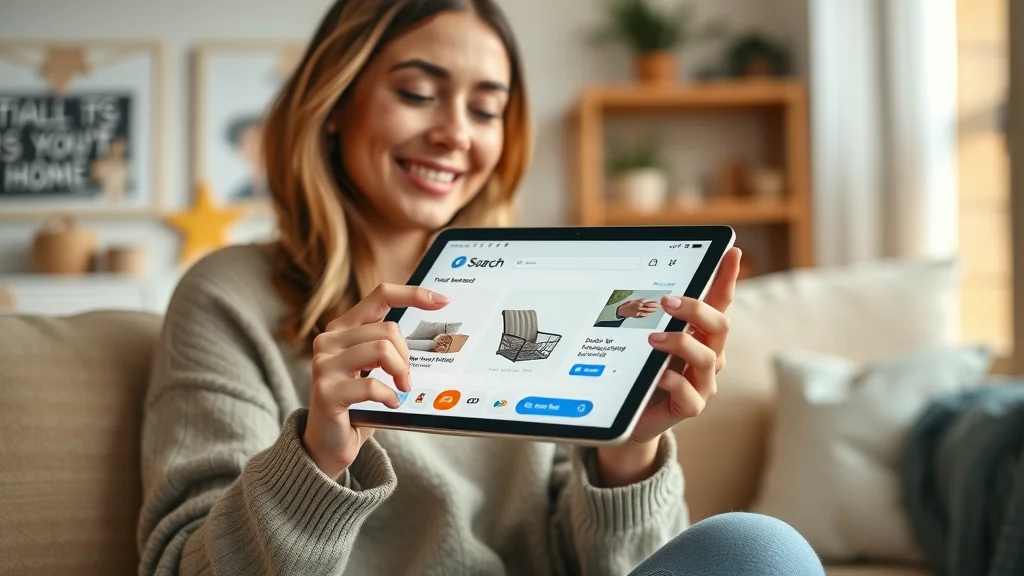 E-commerce shopper using voice search on a product page for improved search optimization and user experience