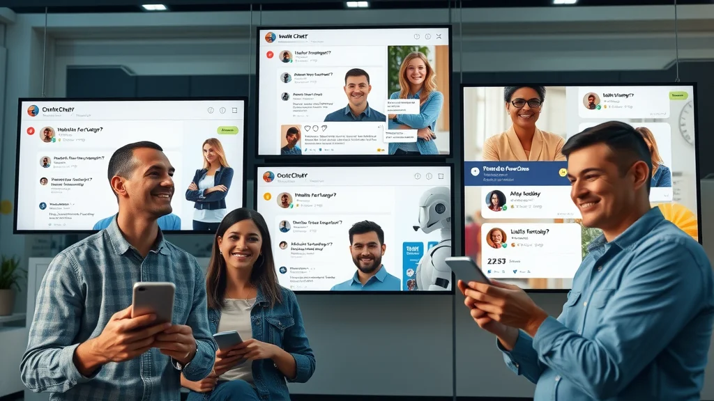 Omnichannel automation: Customers use live chat, mobile apps, and social media to get support via AI-driven help desk system