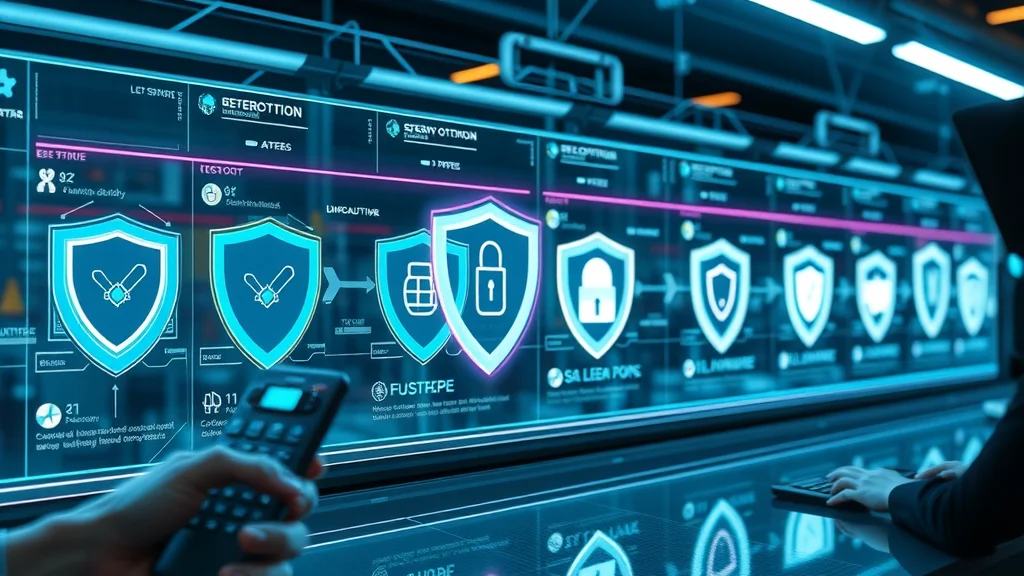 Timeline infographic showing evolution from traditional antivirus software to modern cybersecurity and antivirus software solutions and applications