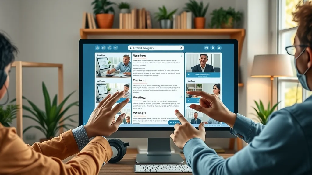 Diverse hands interacting with online project management automation tool knowledge base and webinars for project managers, automation, software, and management tool guidance.