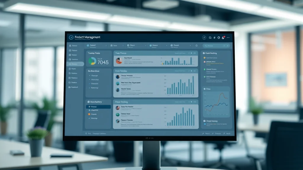 Sleek project management dashboard interface showcasing workflow automation, task management, project manager resources, project management automation tools.
