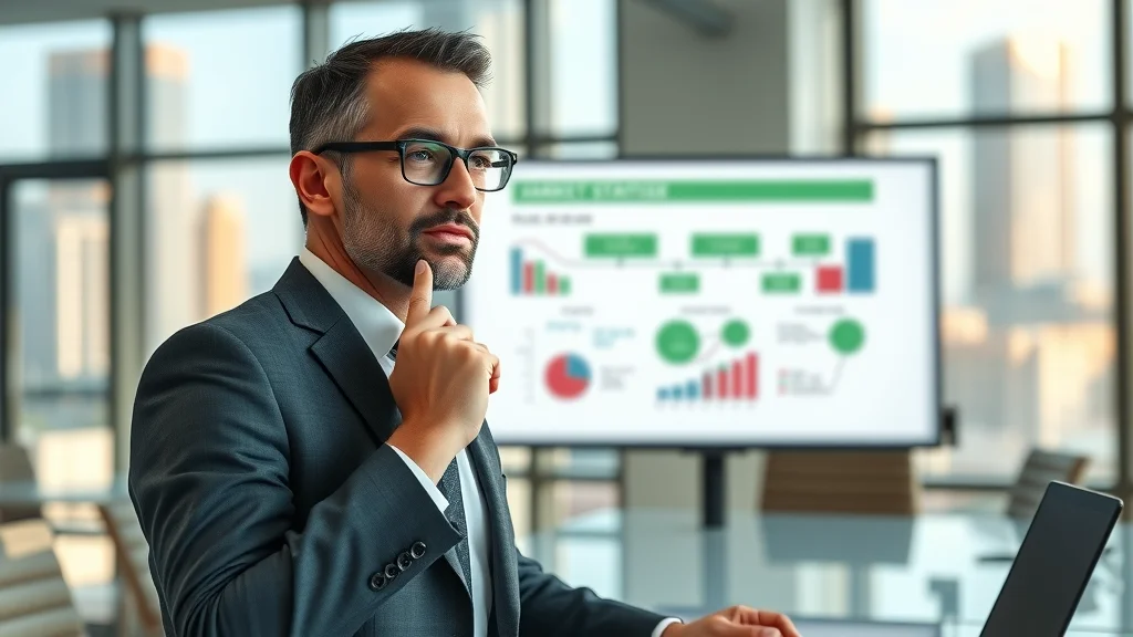 Business leader presenting a category marketing strategy for London businesses in a photorealistic boardroom scene